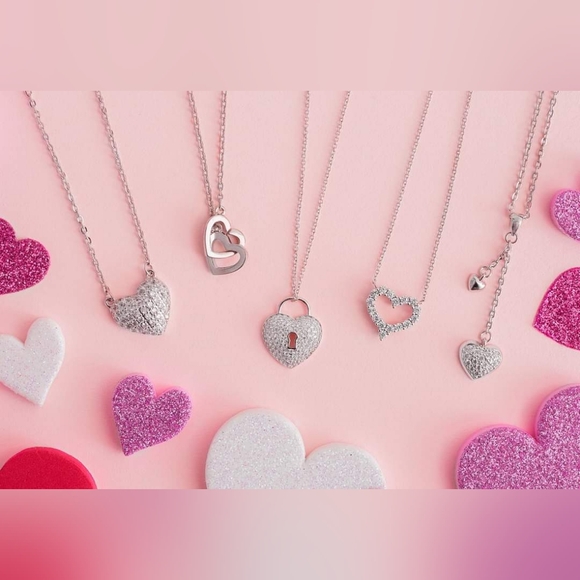 Infinity Gemstone Necklace, 925 Sterling Silver Charmed Aroma Love Story - Picture 2 of 4